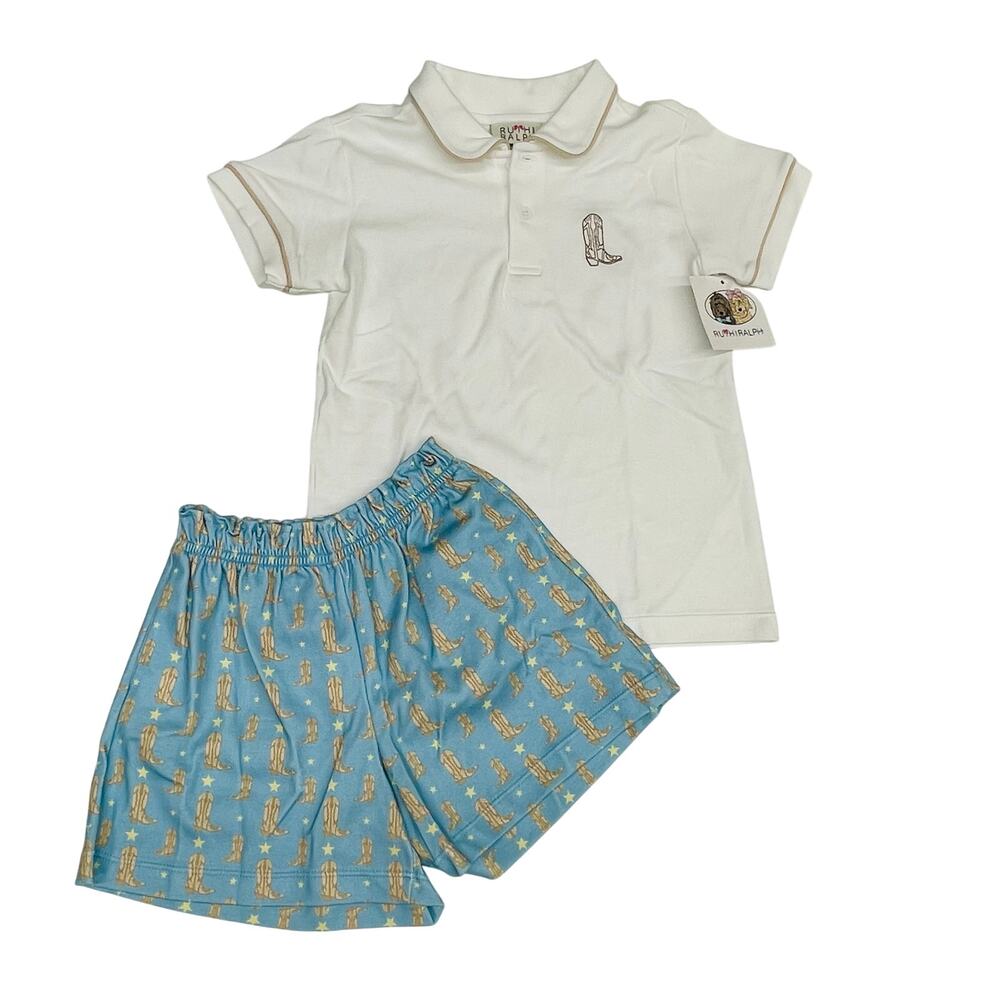 NWT Ruth & Ralph Size 2T Boots Shep Short Set